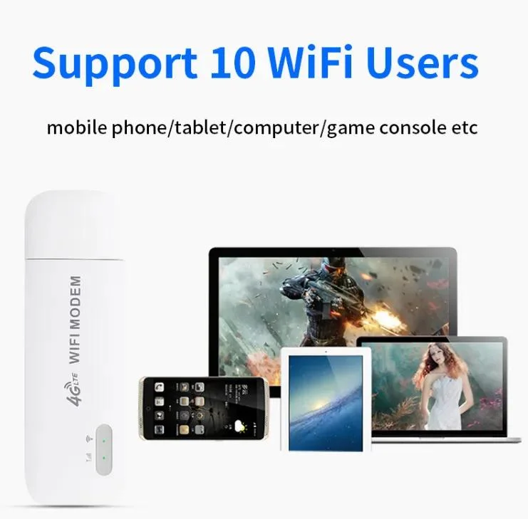 4G LTE USB Modem Adapter with WiFi Hotspot SIM Card Mf783 for Europe-Asia-Africa Market for Laptop Pk Hua-Wei E8372
