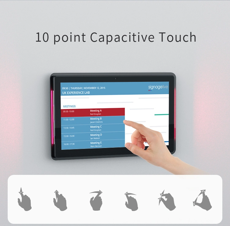 LED 15.6-Inch Rk328810 Point Capacitive Touch Android 8.0 Tablet NFC Poe SD Card SIM Card