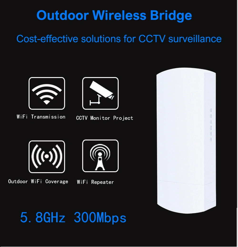 5.8GHz Long Range Outdoor Bridge CPE, Wireless Bridge, Ptp Ptmp, Ar9344