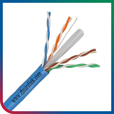 Factory 4pair 23AWG Indoor Outdoor Copper or CCA 1000FT 305m Pass Fluke Test Data Cable Network Cable Ethernet Cable UTP Cat 6 FTP CAT6A SFTP F/UTP LAN Cable