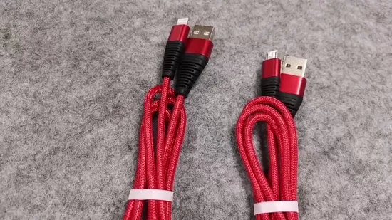 Câble de données tressé en gros d'usine Câble de charge USB de type C Produits de vente chaude USB