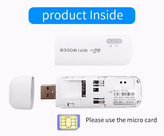Adaptateur Modem USB 4G LTE avec carte SIM WiFi Hotspot Mf783 pour le marché Europe-Asie-Afrique pour ordinateur portable Pk Hua-Wei E8372